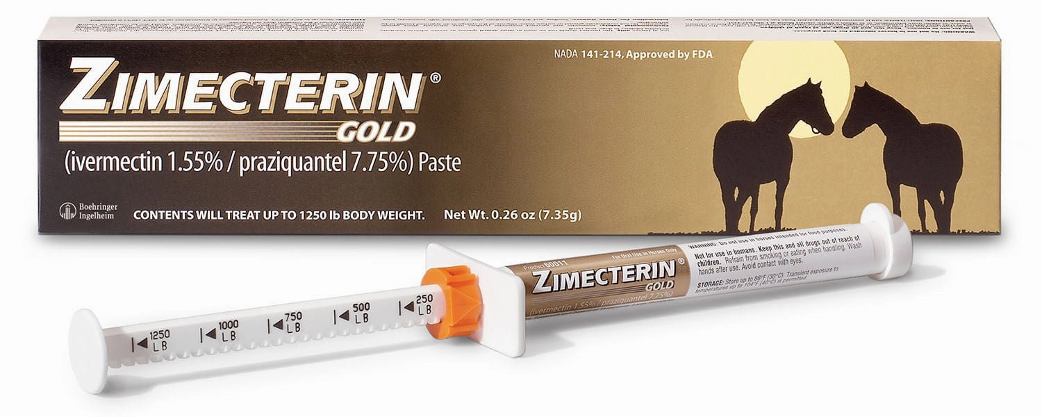 Zimecterin Gold Horse Wormer (Paste), 1-dose