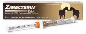 Zimecterin Gold Horse Wormer (Paste), 1-dose
