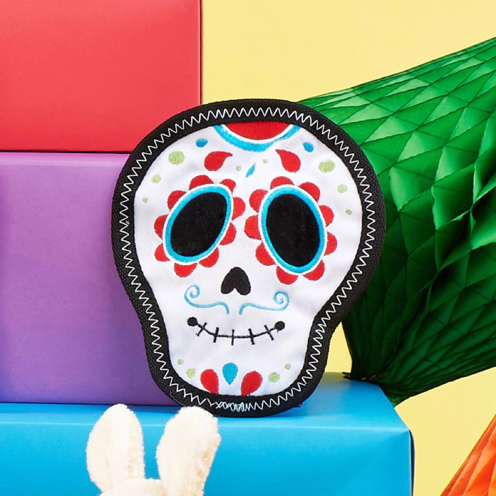ZippyPaws Z-Stitch Santiago The Sugar Skull Dog Toy