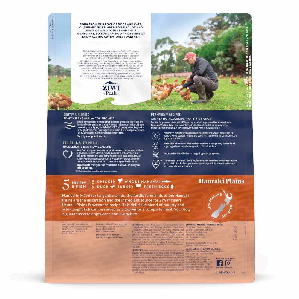 Ziwi Peak Provenance Hauraki Plains Grain-Free Air-Dried Dog Food