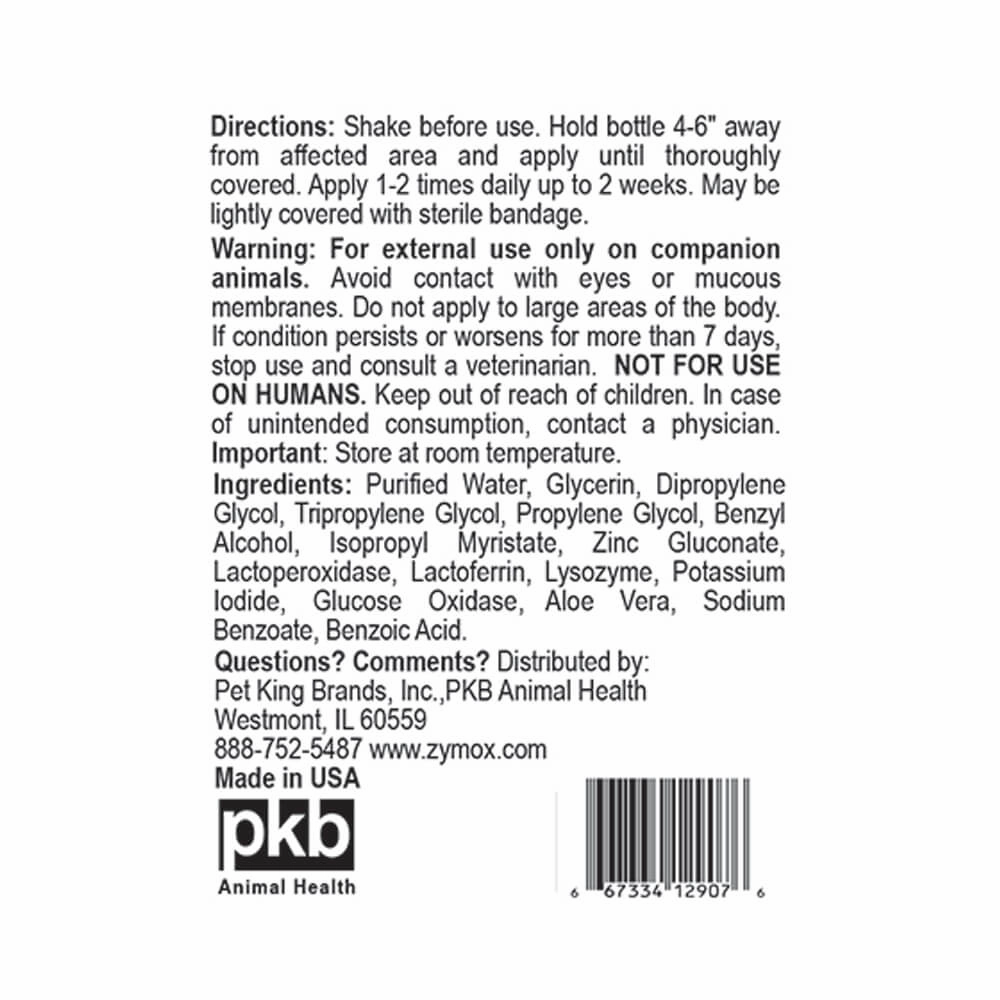 Zymox Topical Spray without Hydrocortisone, 2 oz